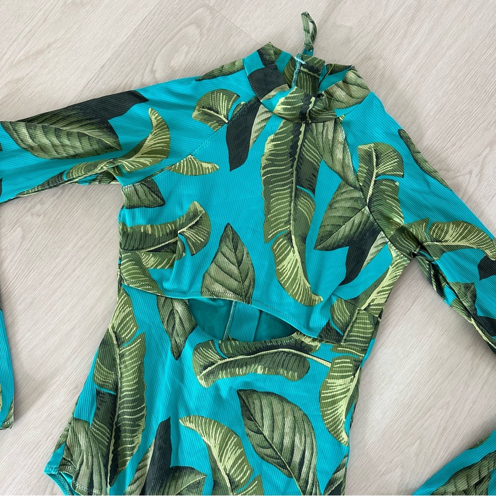 Rip Curl Tropical Leaf Print Swim Bodysuit